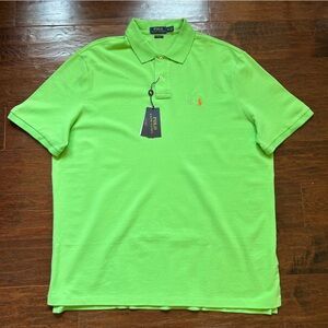 NWT Polo by Ralph Lauren Men's Polo Shirt Classic Fit Galaxy Green Size XL/ TG